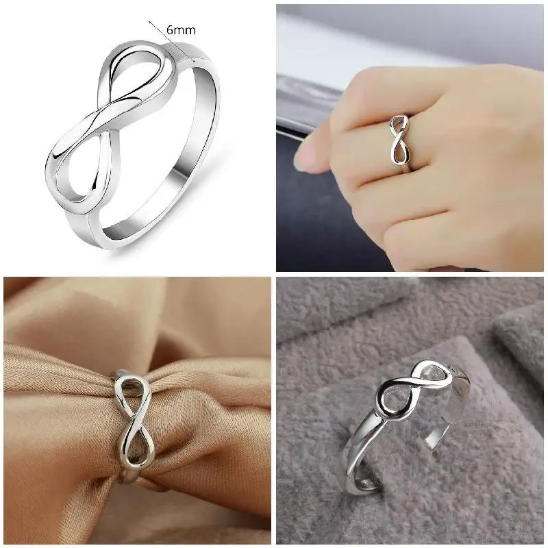 

Anillos Fashion Infinity Ring Endless Love Symbol Wedding Rings Jewelry Gifts For Women Кольца 2023 Тренд Кольца Для Женщин