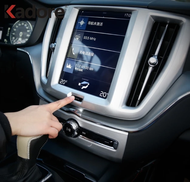 Для Volvo XC60 XC 60 2018 2019 SUV аксессуар для автомобиля из углеродного волокна