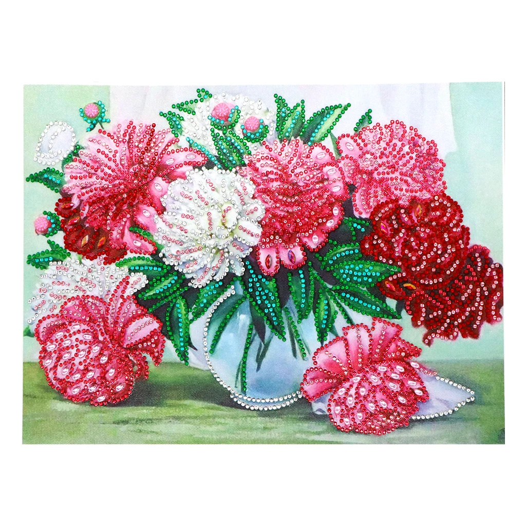 

5D diy diamond painting special-shaped diamond cross stitch flowers diamond embroidery diamond home decoration gift
