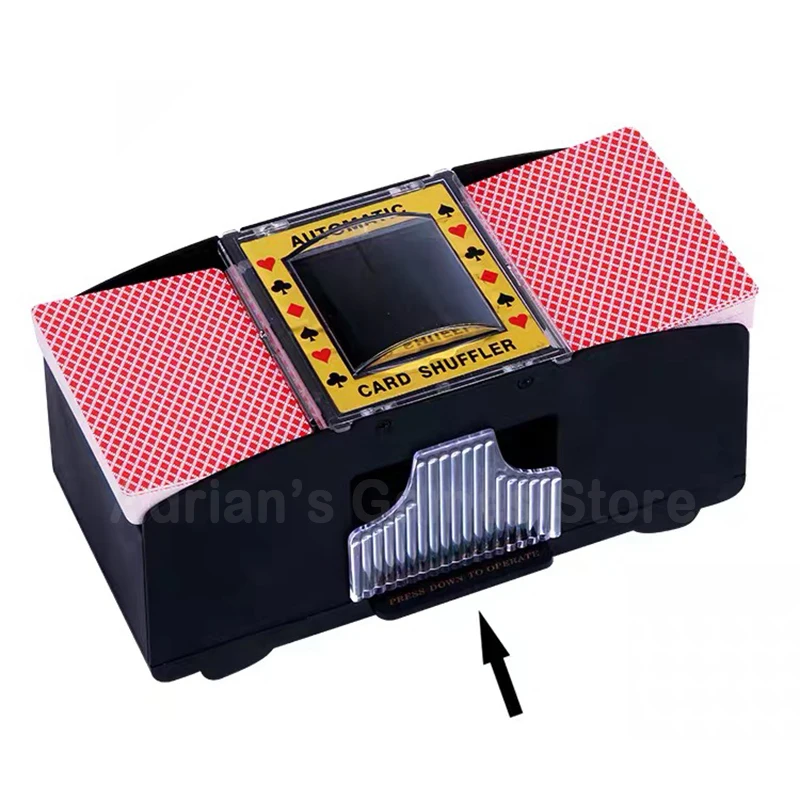 2 деки автоматические покерные карты пластиковые игральные карты|card shuffler
