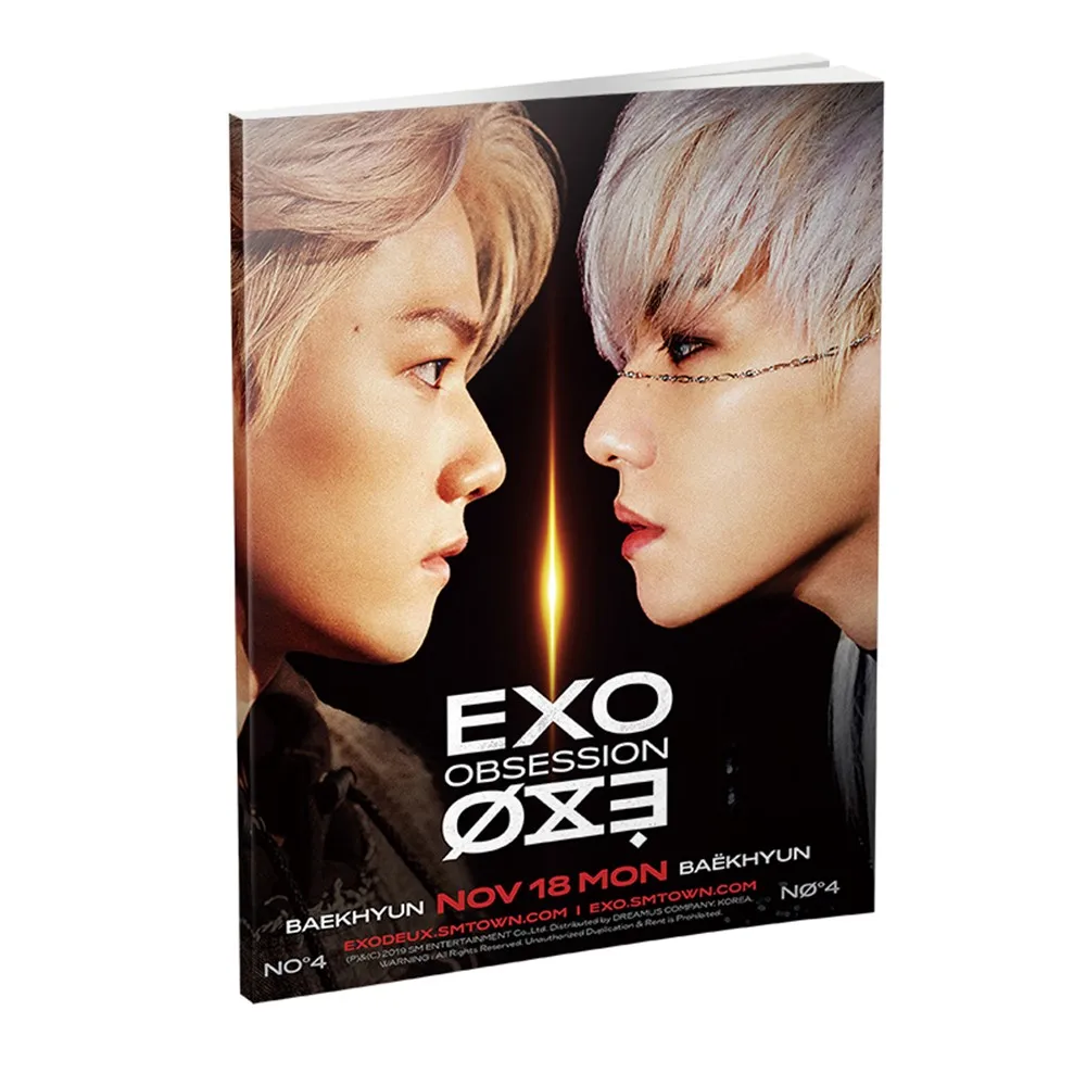 EXO Baekhyun Obsession персональная мини фото книга HD фотография Kpop плакат картина L