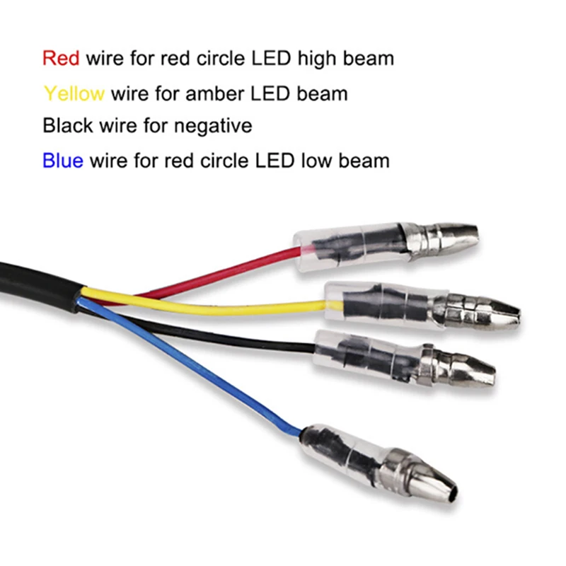 Светодиодный желтый + красный указатель поворота для мотоцикла и велосипеда |