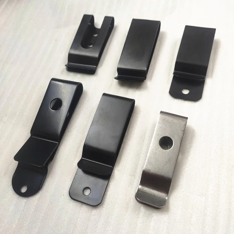 Meetee 5 шт. черная металлическая пружинная Пряжка поясная кобура зажим для оболочки