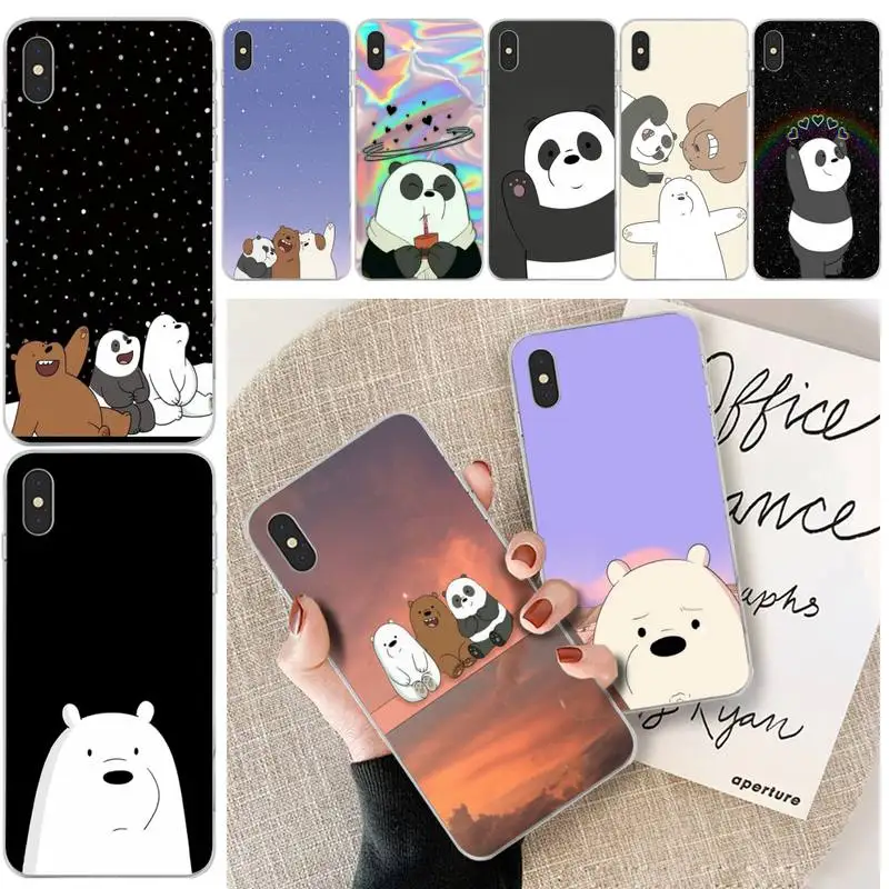 Мягкий силиконовый чехол из ТПУ с тремя голыми медведями для iphone 6 6s plus 7 8 X XS XR MAX 11