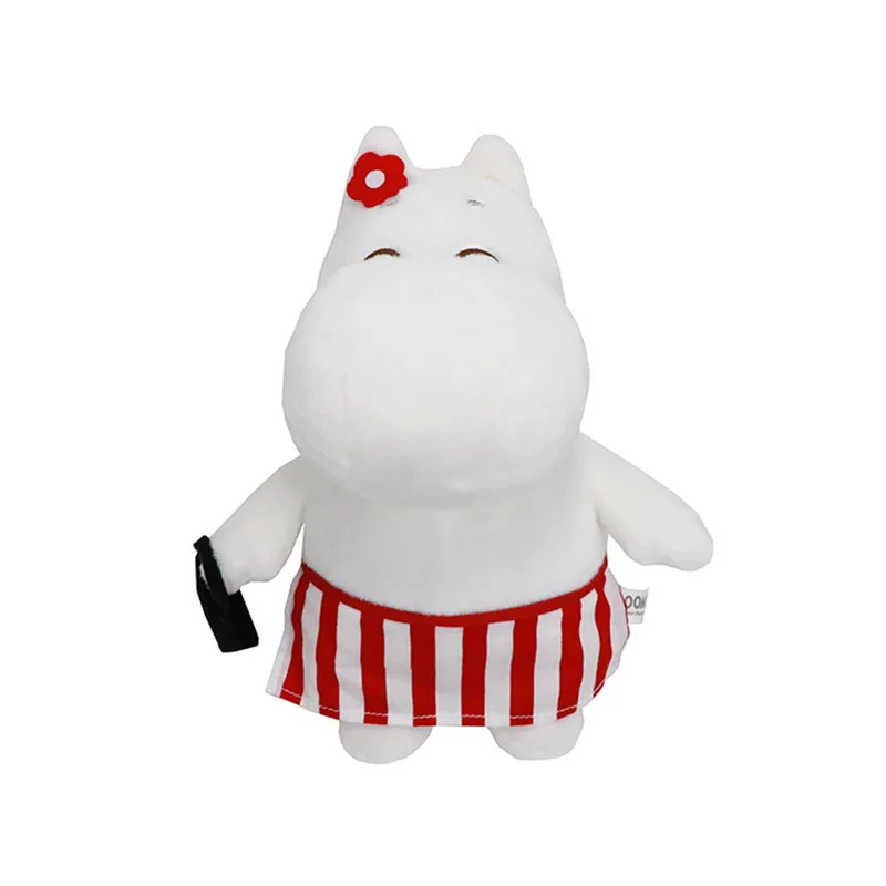Подлинная авторизация Высокое качество 20 см кукла moomin& song Nina& mom& dad Короткие Плюшевые игрушки на день рождения рождественские подарки - Цвет: Красный