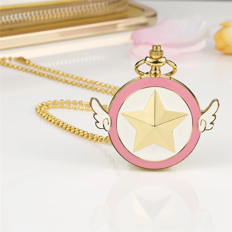 Карточка Captor карманные часы Cardcaptor Sakura Sailor Moon Wing вечное ожерелье сакуры аниме |