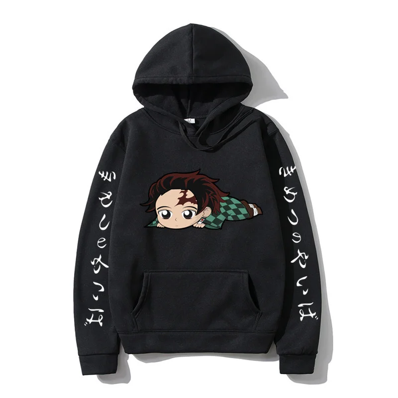 

Anime Demon Slayer Kimetsu No Yaiba Tanjiro Kamado Men Women Hoodie Harajuku Hoodies Sweatshirt Kids clothes Girls sudaderas