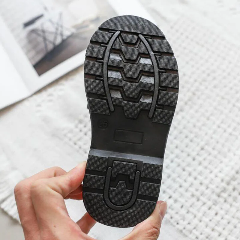 

CMSOLO 2020 Spring And Autumn New Children's Leather Shoes British Style Girls Casual Shoes Wild Boys Casual Student Black Shoes