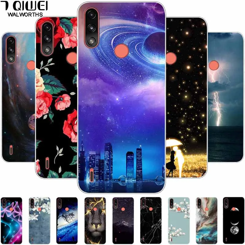 

For Motorola Moto E7i power Case 6.52 Silicone Space DESIGN Soft Back Phone Cases for E7Power Moto E7 Power Case Cover TPU Thin