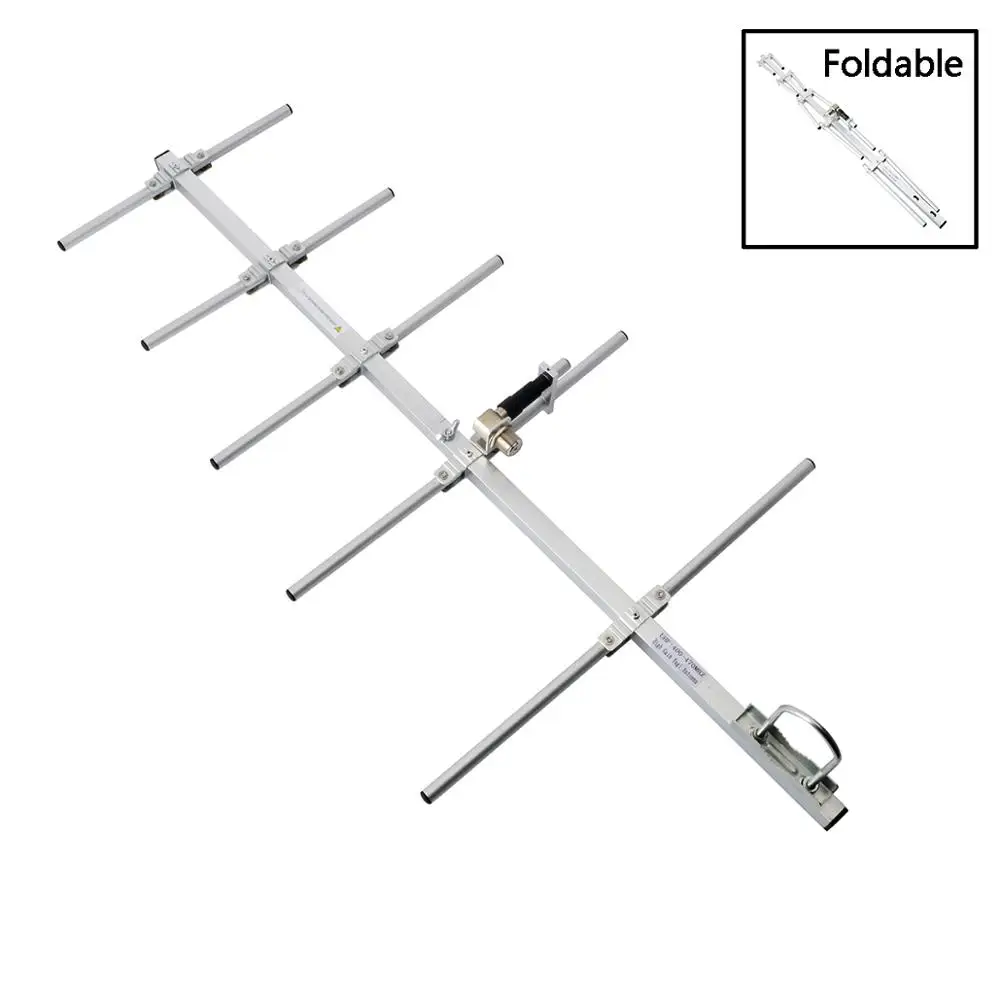 

HYS Yagi Antenna UHF 400-470mhz 9 dBi High Gain Foldable Antenna For BaoFeng Yaesu Kenwood Motorola Radio