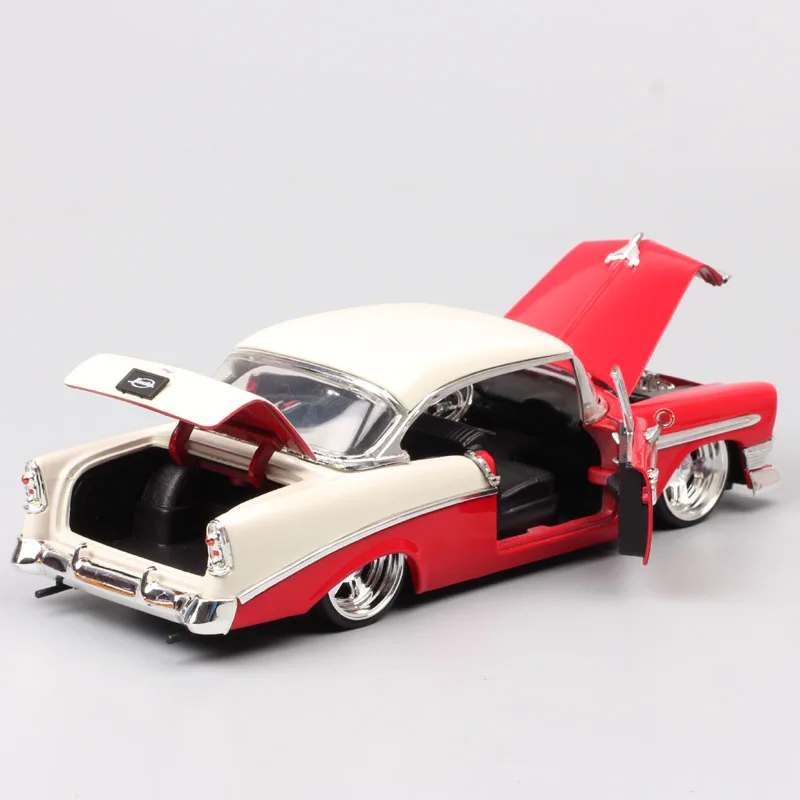 Детские 1:24 винтажные Jada старое 1956 chevrolet bel air hardtop chevy wagon металлические Литые и игрушечные машинки Миниатюрные модели автомобилей