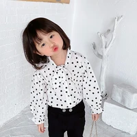 lapel children clothes spring summer girls blouses shirts kids teenagers costume ruffle princess birthday party high quality