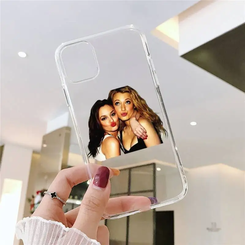 

Cute Gossip Girl Love Best Friends Phone Case Transparent soft For iphone 5 5s 5c se 6 6s 7 8 11 12 plus mini x xs xr pro max
