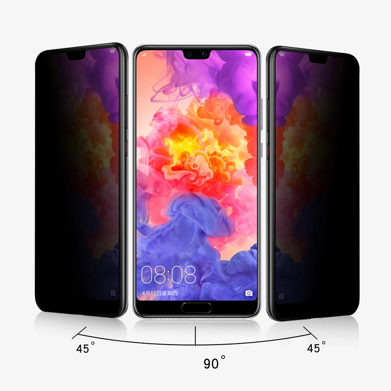 Закаленное стекло премиум класса для защиты экрана HUAWEI P30 Lite антишпионская