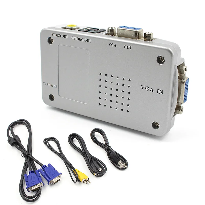 Универсальный адаптер NTSC PAL VGA для ТВ AV RCA конвертер видео переключатель коробка