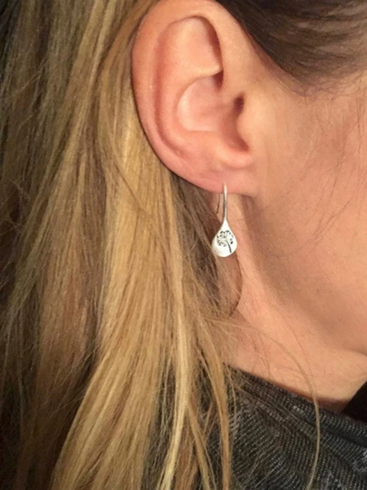 

Simple Retro Dandelion Earrings Ladies Temperament Dandelion Earrings Everyday Ear Jewelry Gifts