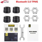 Лучшее качество Bluetooth 5,0 автомобиля внешние Сенсор давления воздуха в шинах шин Давление мониторинга Системы BLE система контроля давления в шинах с низким энергопотреблением для устройств на базе Android и IOS