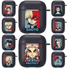 Крутой секси аниме фигурки Черный силиконовый чехол для Apple Airpods 1 2 чехол s демон убийца мой герой мягкая гарнитура для Airpods крышка