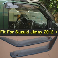 lapetus auto accessories for suzuki jimny 2012 2017 window visors awnings sunny rain protector visor guard cover trim 2pcs