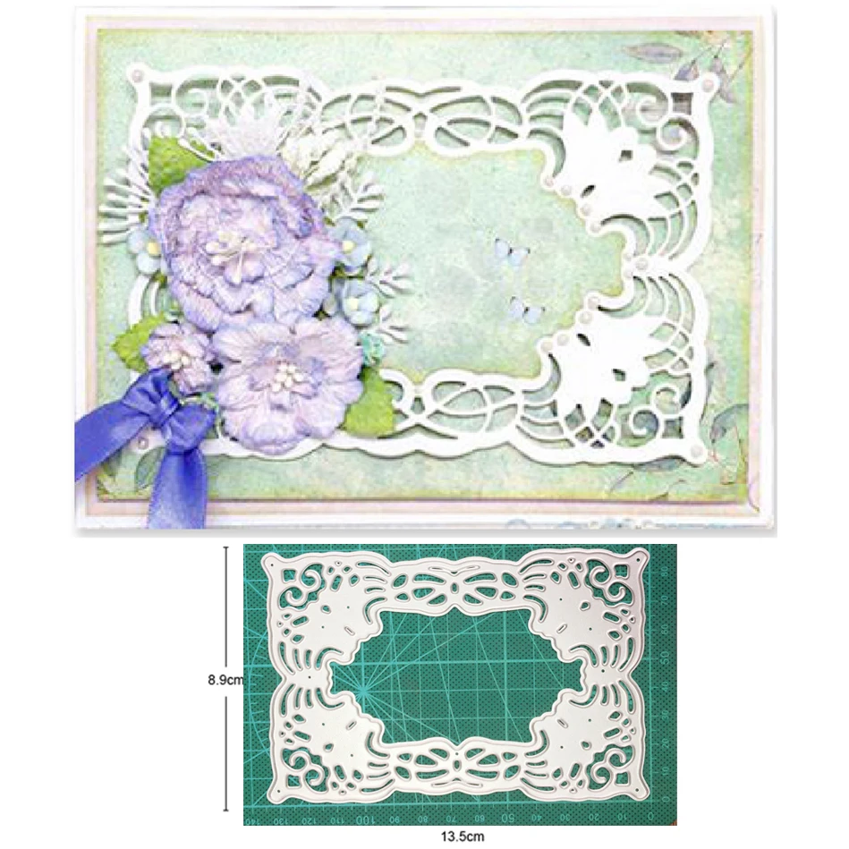 2021 новые металлические штампы тиснение рама для заднего фона Трафаретный