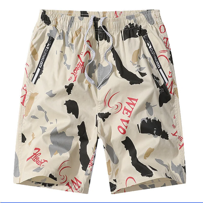 

2021 beach pants men's loose cotton men's shorts summer casual pants wear big underpants