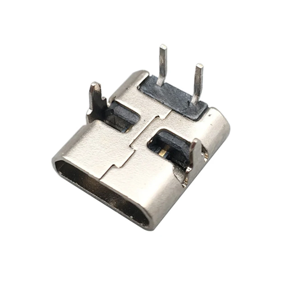 

20PCS 2 Pin DIP 90 Degree USB Connectors Plastic Shell Micro USB Connector Wholesale