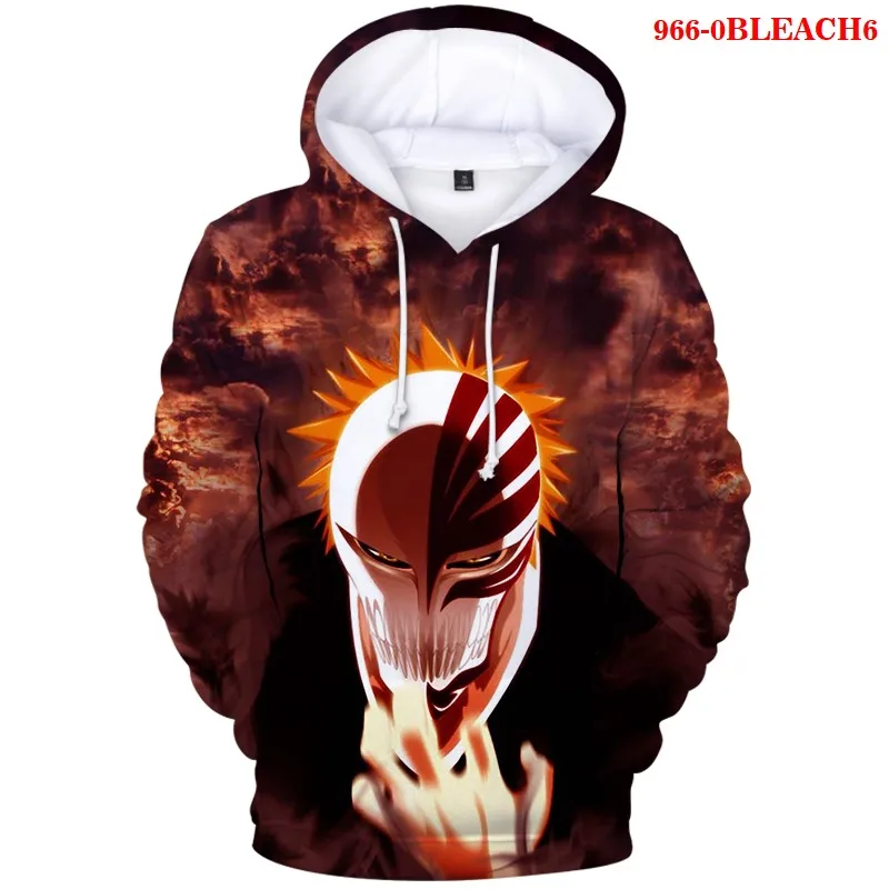 

New Men Hoodies BLEACH Print 3d Sweatshirts Autumn Winter Fashion Pullovers Hooded Cool Hoodie BLEACH Women Oversize Sweatshirt