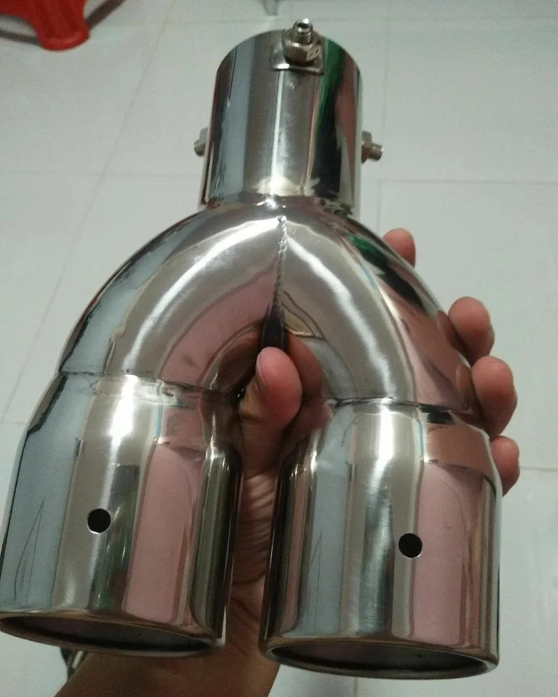 Наконечник автомобильного глушителя из нержавеющей стали Двойные наконечники