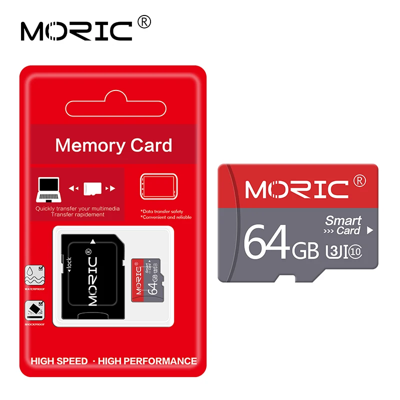 

Карта памяти Moric Micro SD, 64 ГБ, 8 ГБ, 16 ГБ, 32 ГБ, карта памяти MicroSD, класс 10, TF-карта 128 ГБ, карта памяти для камеры телефона