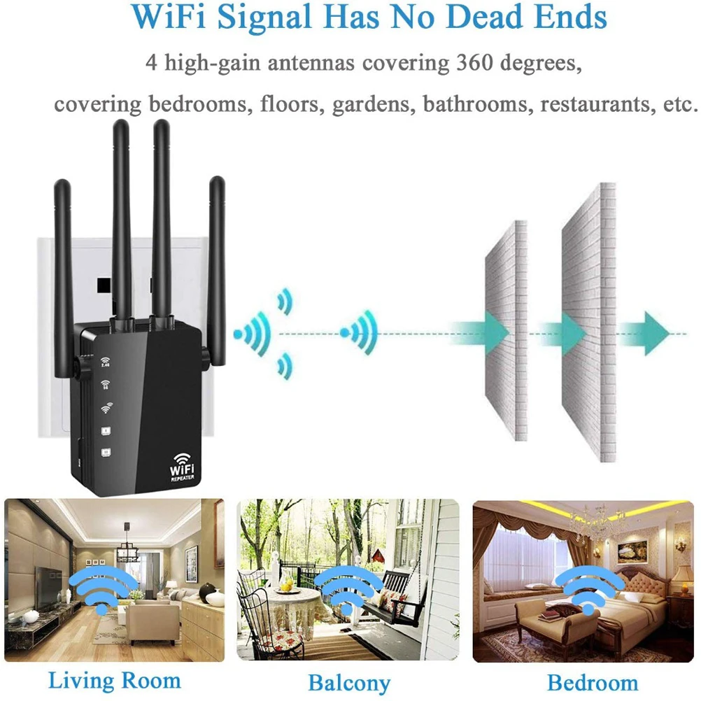 Усилитель Wi-Fi-сигнала 1200 Мбит/с 2 4 ГГц | Мобильные телефоны и аксессуары