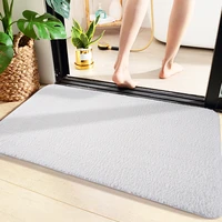 bathroom rug bath mat 29 5x17 7 non slip soft shower rug microfiber water absorbent thick shaggy floor mats machine washable