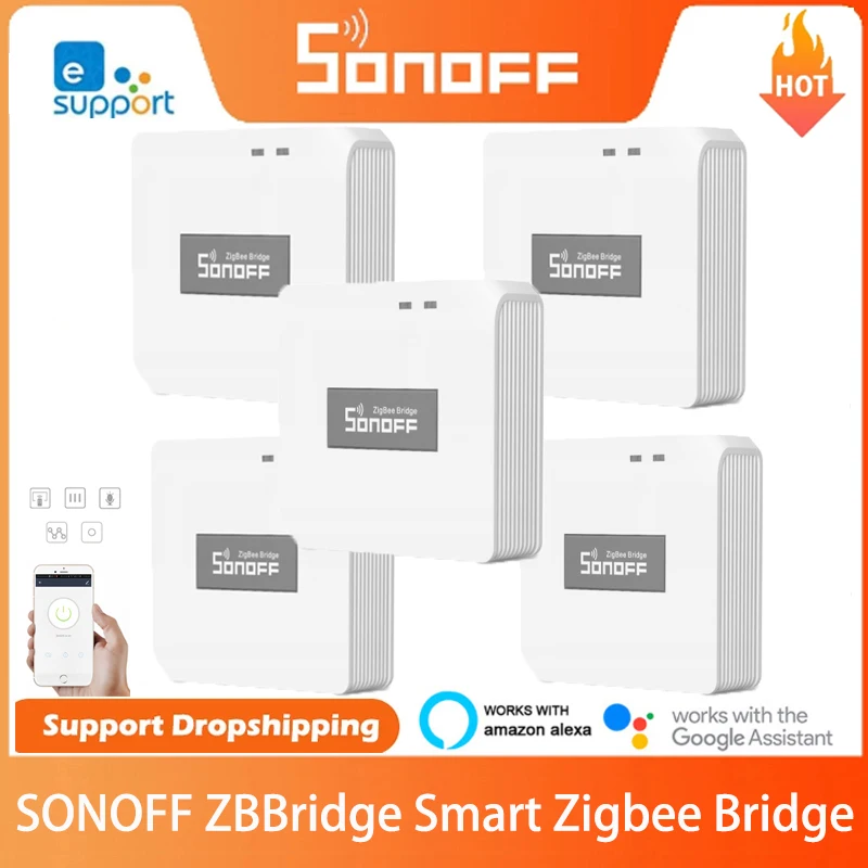 

SONOFF ZBBridge Smart Zigbee Bridge Zigbee 3.0 APP Wireless Remote Controller Smart Home Bridge Works With Alexa Google Home