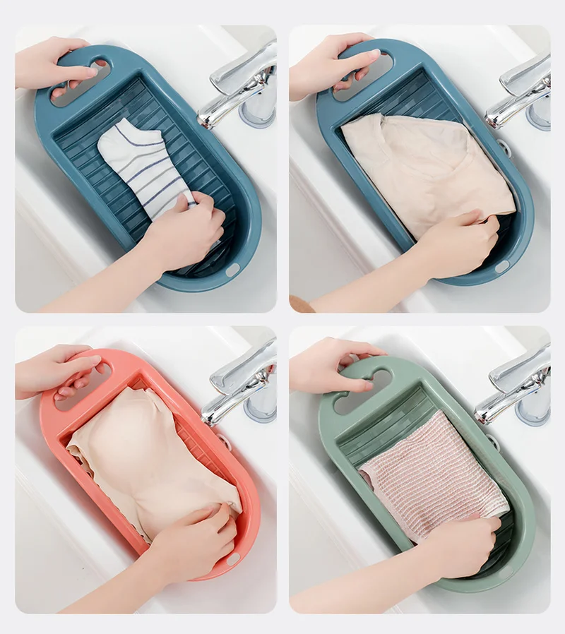 

Underwear Washboard Antislip Thicken Washing Board Clothes Cleaning Laundry Cleaning Tool Bathroom Accessories Socks Washboard