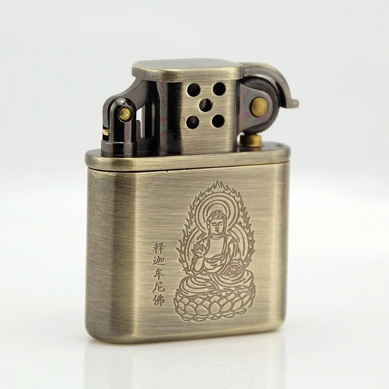 

Sakyamuni Creative Pure Copper Kerosene Lighter Smoking Accessories Gadgets for Men Cool Lighter Briquets Et Accessoires Fumeurs