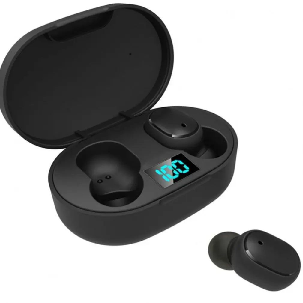

Wireless Earphones 5.0 Bluetooth-compatible Headset with Smart LED Screen Headphone Mini Headset Stereo In-ear Eearphone