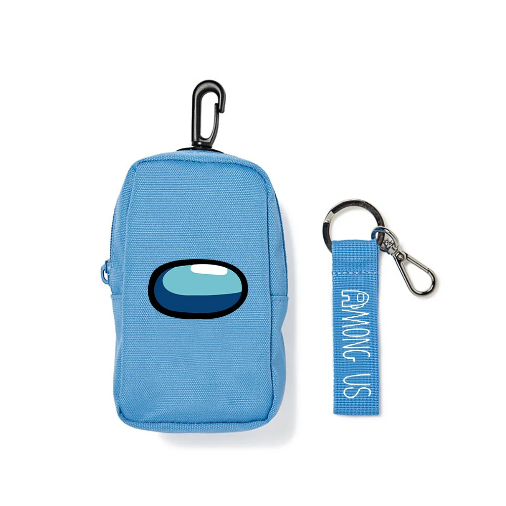 

NEW Cute Wallet kids Purse Portfel Meski Wallet Among us Coin bag storage canvas mobile phone bag pendant Cartoons child Purse