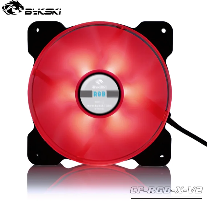 Bykski RGB вентилятор цветной Halo 12 см светящийся тихий материнская плата AURA SYNC 12В