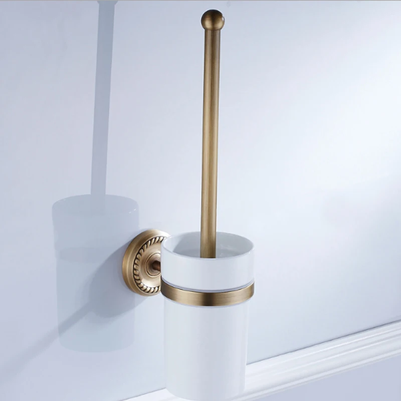 

Bronze Bathroom Hardware Accessories Set Vintage Brass WC Brushed Holder Paper Towel Rack Ring Grab Bars Soap Basket Robe Hook