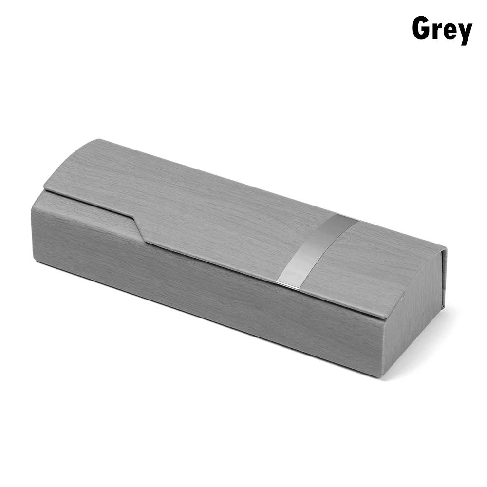 grey Новые ретро овальные очки коробка солнцезащитные очки льняные складные очки Чехол оптические корзины ручной работы для хранения очки Чехол - Цвет: grey