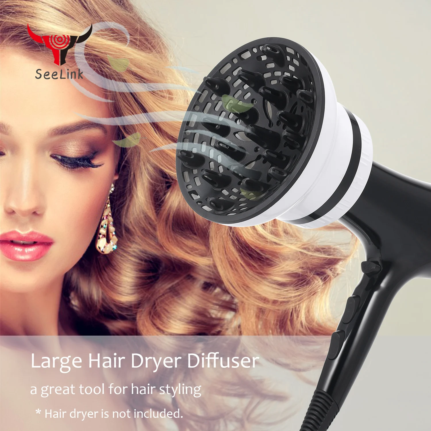 

Curling Dryer Diffuser for Natural Wavy Hair Styling Accessories Supports Hair Dryers Stereotype Adjustable Hair Head Diffuser