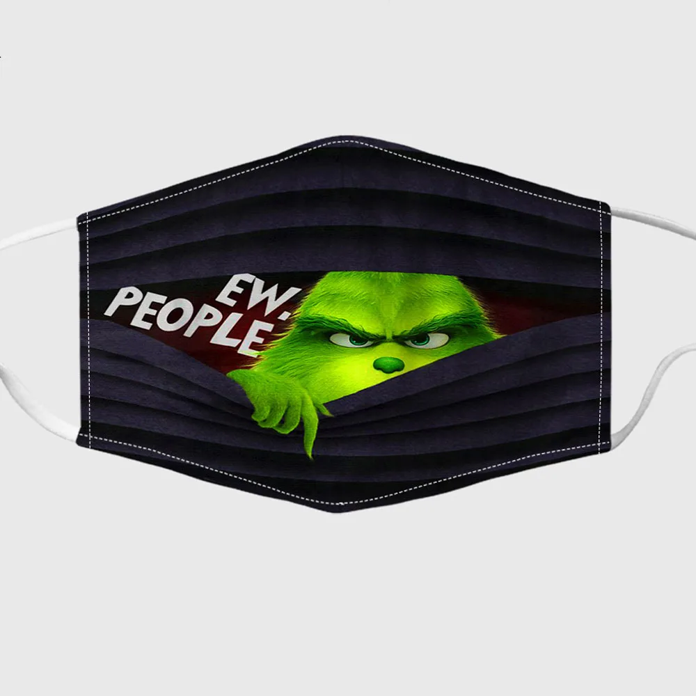 Новинка Рождественская 3D маска с принтом для детей и взрослых унисекс