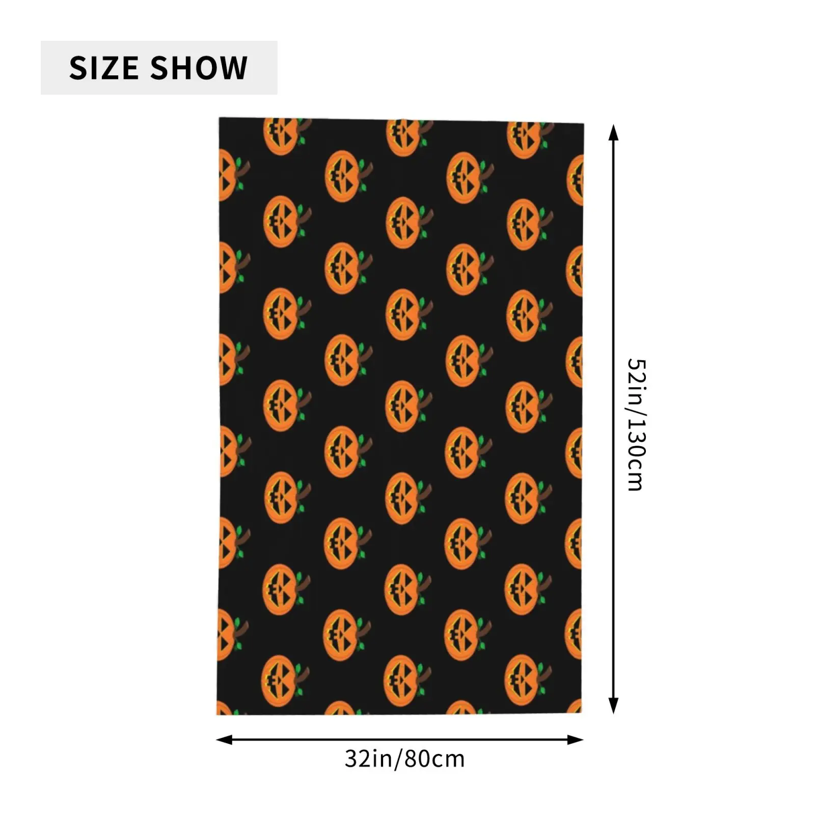 Halloween Pumpkin Pattern Beach Towel XL Bath Personalized Design Sand Cloud Luxury Towels Bathroom | Дом и сад