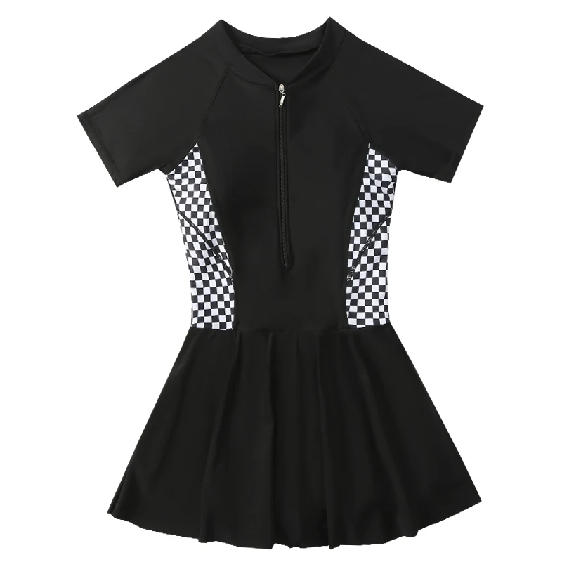 Женский однотонный купальник с оборками LYSEACIA M-5XL цельная пляжная одежда женский