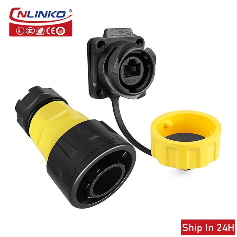 

Водонепроницаемый разъем Cnlinko YM24 RJ45 CAT5e