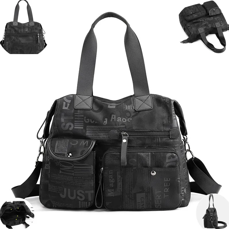 

Trend Summer Print Shoulder Bag Messenger Pack Women Female Large Oxford Crossbody Top Handle Bag Tote Hand Bags Bolsa Feminina