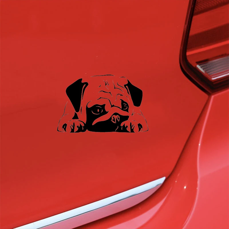 Индивидуальный классический Мопс виниловые наклейки в виде Фотообоев c