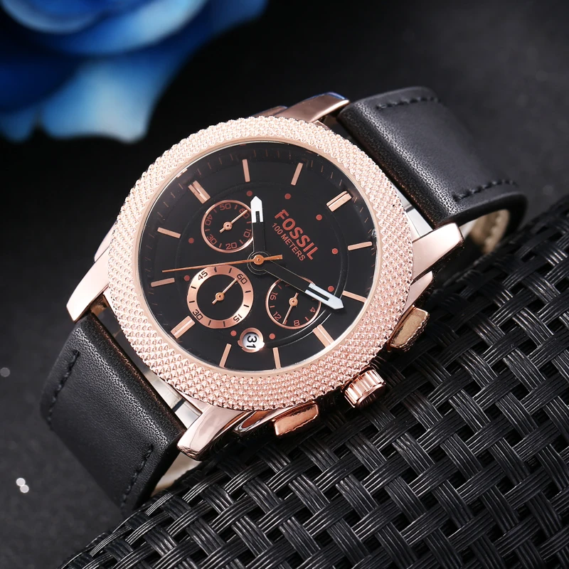 

Fossil Luxury Brand quartz Watches Quartz Watch Stainless Steel Strap wristwatch classic business dress men watch