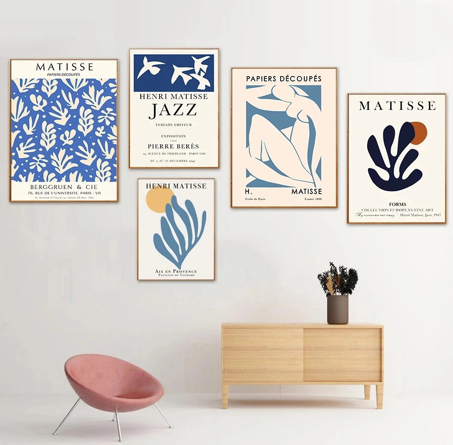 Холст Настенная картина с тропическими растениями алфавиты для украшения дома