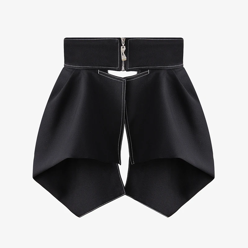 TWOTWINSTYLE Black Casual Minimalist Belt For Women High Waist Irregular Loose Sashes Female Fashion New Accessories 2021 Tide