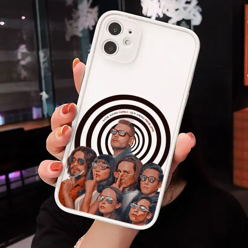 

Fundas Umbrella Academy Phone Cases Matte transparent For White iPhone 12 Mini 11 Pro XR XS Max 7 8 Plus X Back Cover